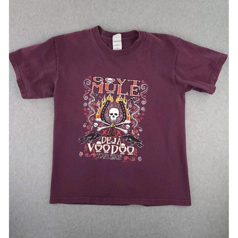 Vintage Gov't Mule Tour 2005 Concert T-shirt Purple Deja‎ Voodoo Size Medium